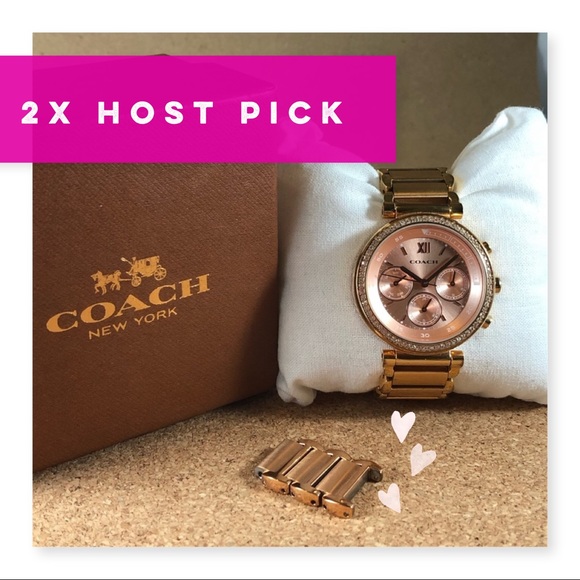 Coach Accessories - Coach rose gold watch